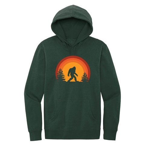 Sasquatch at Sunset - Hooded Sweatshirt (extended sizes) - Wears The MountainSweaters/HoodiesPrint Melon Inc.