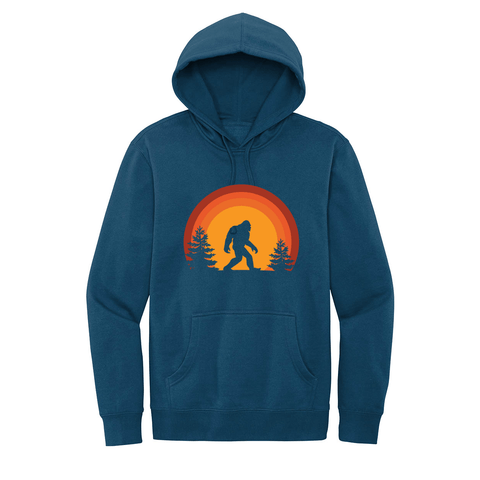 Sasquatch at Sunset - Hooded Sweatshirt (extended sizes) - Wears The MountainSweaters/HoodiesPrint Melon Inc.