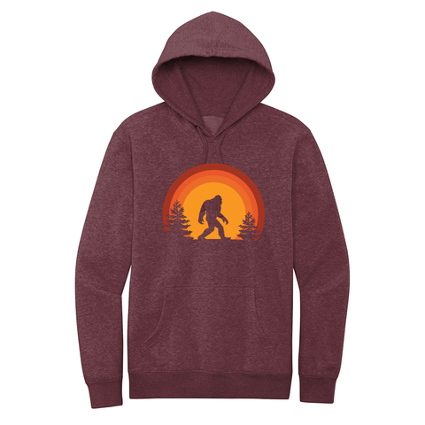 Sasquatch at Sunset - Hooded Sweatshirt (extended sizes) - Wears The MountainSweaters/HoodiesPrint Melon Inc.