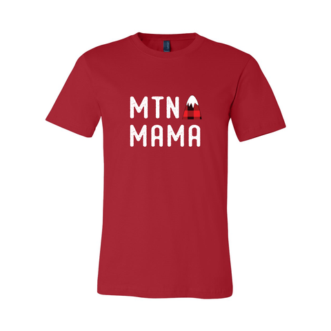 Mtn Mama: Flannel Mtn - Unisex Jersey T - Wears The Mountain