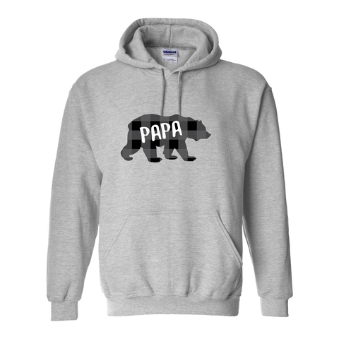 Papa Bear - Hooded Sweatshirt - Wears The Mountain