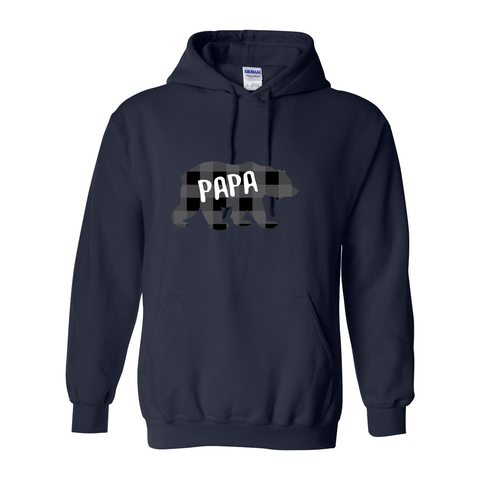 Papa Bear - Hooded Sweatshirt - Wears The Mountain