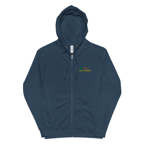 Rim Ed Foundation - Embroidered Fleece Zip-up Hoodie - Wears The MountainWears The Mountain