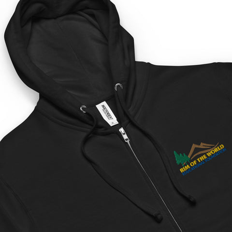 Rim Ed Foundation - Embroidered Fleece Zip-up Hoodie - Wears The MountainWears The Mountain