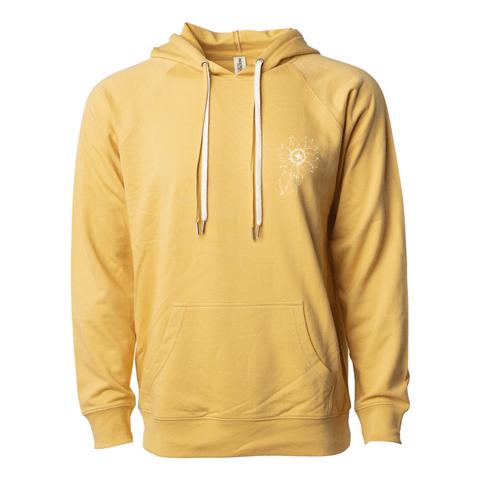 Wildflowers: Sunflowers - Lightweight Hooded Sweatshirt - Wears The MountainSweaters/HoodiesPrint Melon Inc.