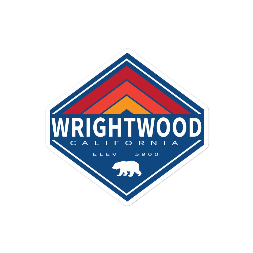 Wrightwood Retro Diamond - Sticker – Wears The Mountain